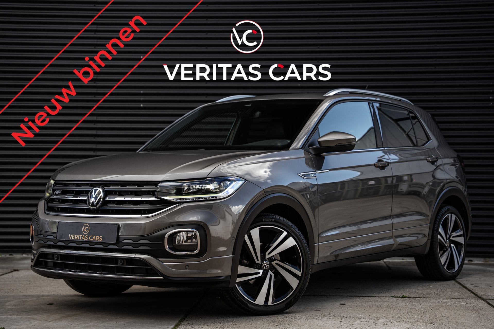 Volkswagen T-Cross 1.0 TSI R-Line 110PK|3x R-line|ACC|IQ-Dri, Auto's, T-Cross, Gebruikt, Euro 6, Bedrijf