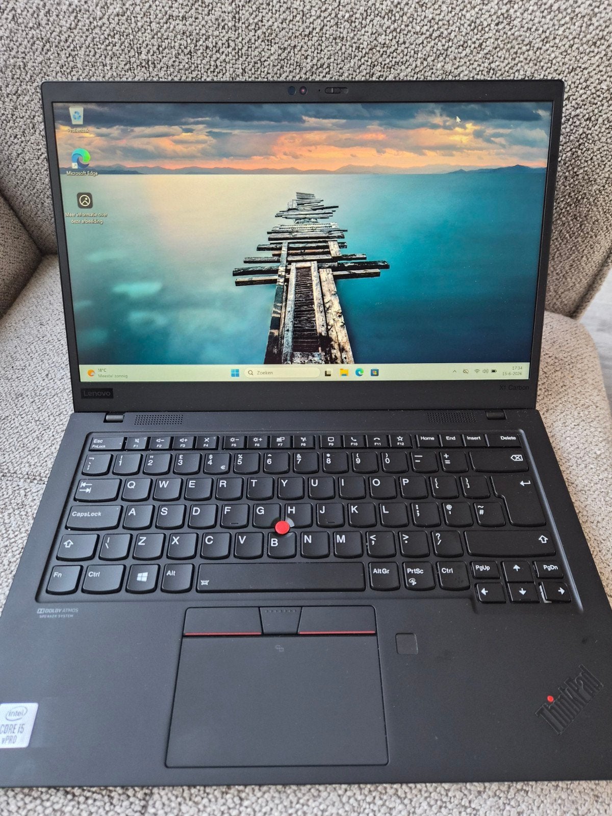 Lenovo ThinkPad X1 Carbon  I5 -10310U 16gb, Computers en Software, 2 tot 3 Ghz, 14 inch, Ophalen of Verzenden, Zo goed als nieuw