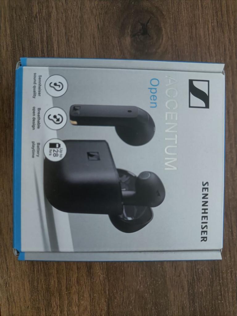 Sennheiser Accentum Open Draadloze Oordopjes Zwart, Ophalen of Verzenden, Nieuw, Sennheiser, Draadloos