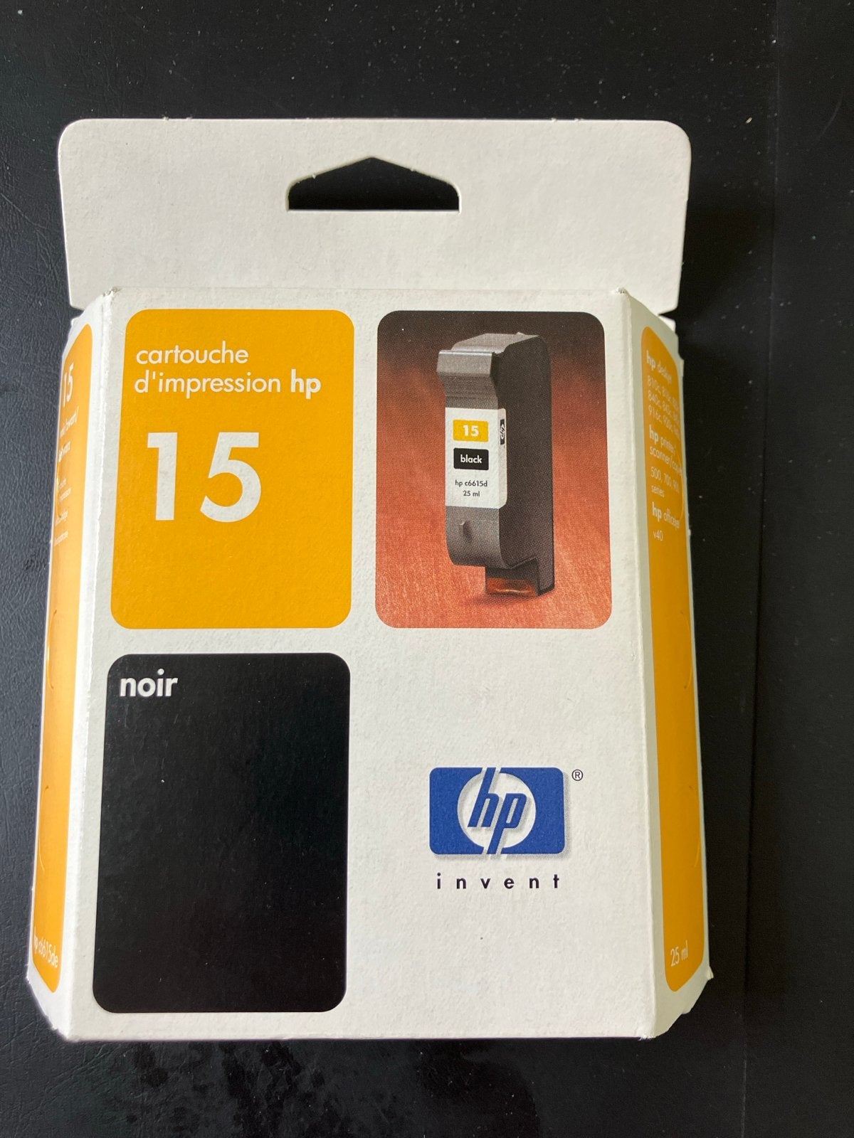 HP 15 Zwarte Inktcartridge - Nieuw in verpakking, Ophalen, Nieuw, Zwart-en-wit printen, Inkjetprinter