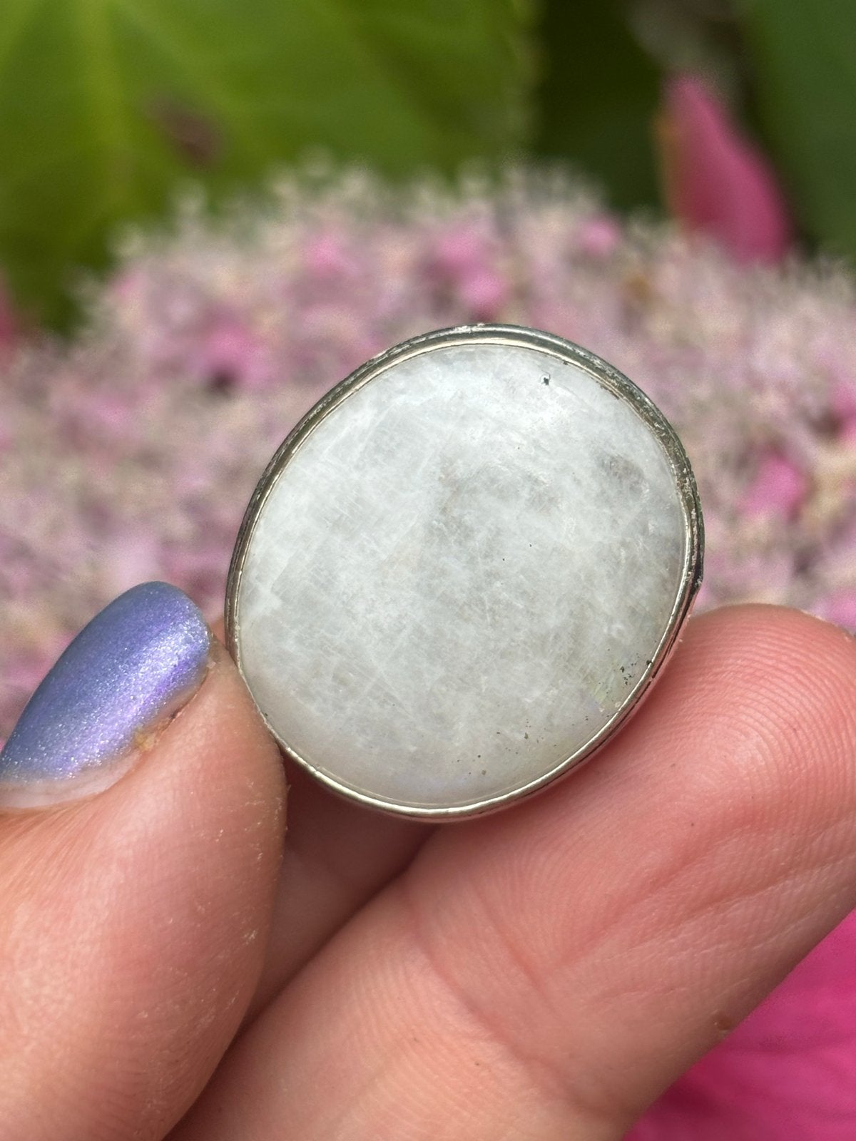 Maansteen Ring Maat 18 - Ovale Steen ACTIE 3 Stuks €50, Vanbeeksaar4@gmail.com, Wit, Nieuw, Ophalen of Verzenden