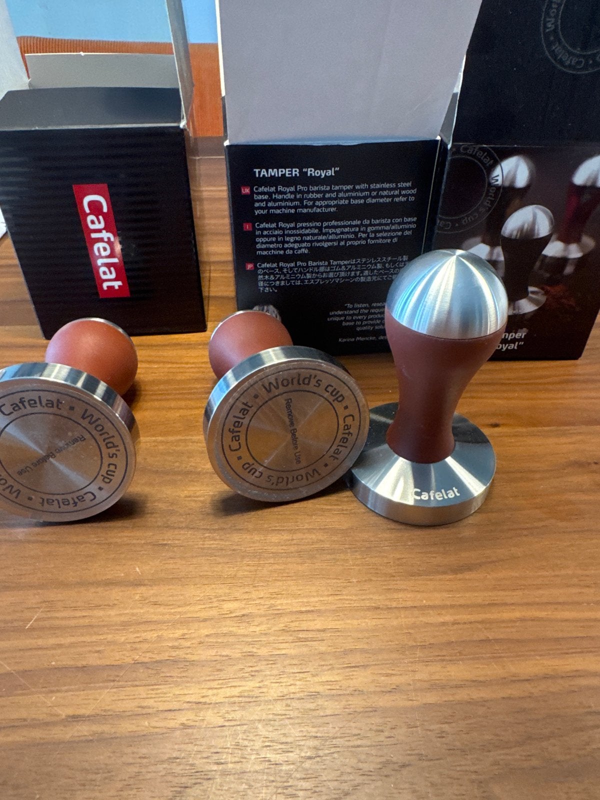 Cafelat Royal Pro Barista Tamper - Perfecte Espresso, Ophalen of Verzenden, Nieuw, Overige typen