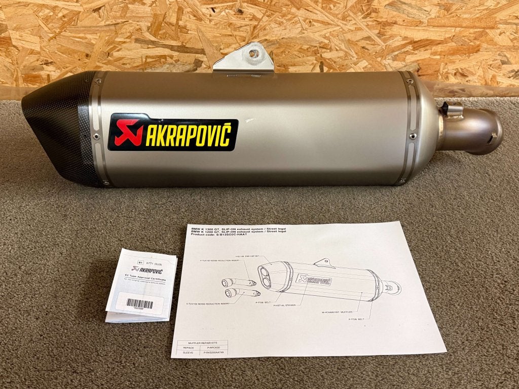 Akrapovic uitlaat demper BMW K1200GT 06-08 K1300GT 09-11, Motoren, Gebruikt, Verzenden, Media@akrapovic.com, Malo Hudo 8a, Ivančna Gorica, 1295, SI