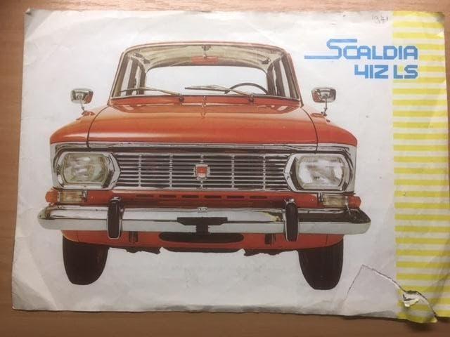 Autobrochure/Autofolder:   Scaldia  412  LS      1971     NL, Ophalen of Verzenden, Gelezen, Overige merken
