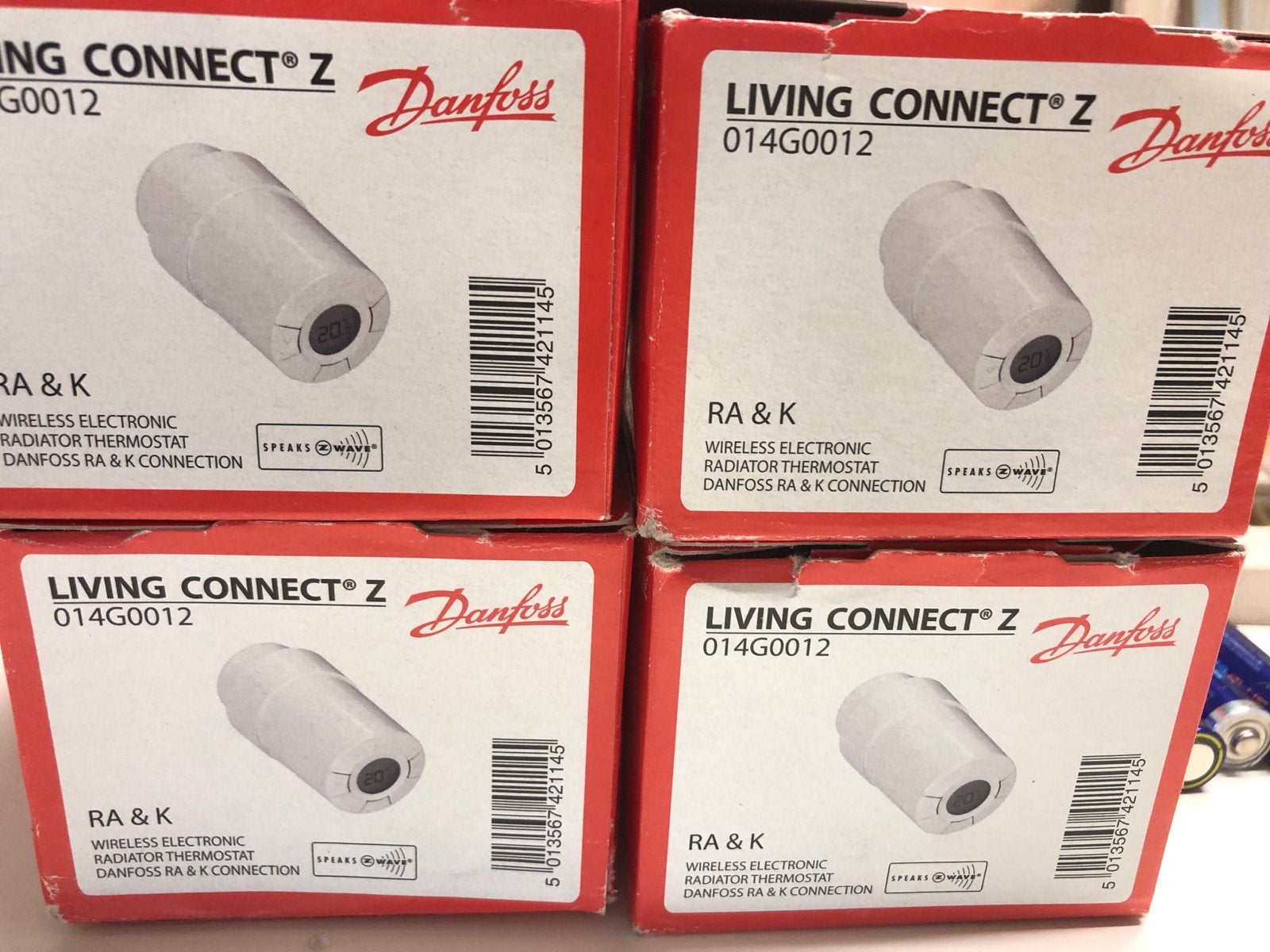 4x Danfoss Living Connect Z-Wave Thermostaten, Ophalen of Verzenden, Slimme thermostaat, Zo goed als nieuw