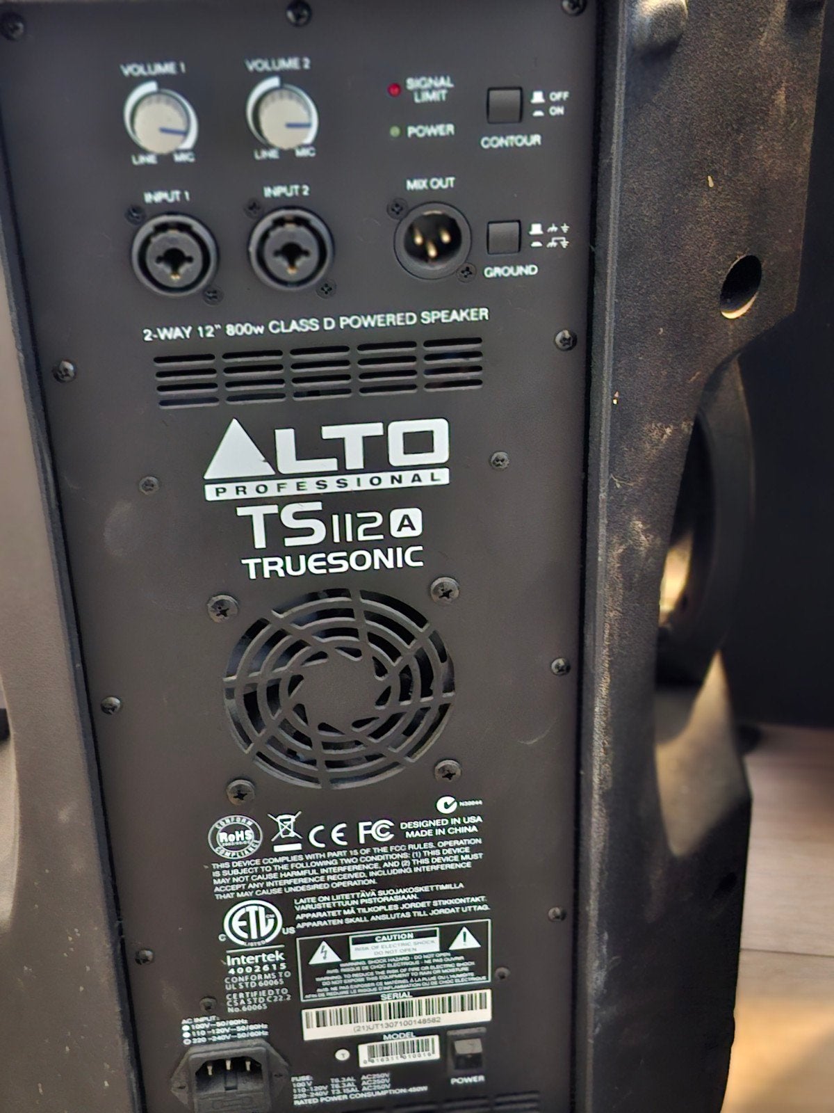ALTO Professional TS112A Truesonic 800W Powered Speakers, Audio, Tv en Foto, Luidsprekers, Vloerstaande luidspreker, Gebruikt