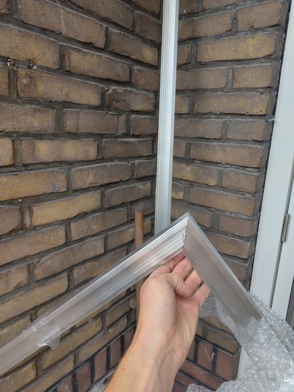 Hoekprofielen en daktrim - 2x 50cm, 1x 2.5m, 3.5x3.5cm, Ophalen, Nieuw, Aluminium
