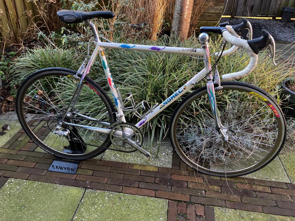 Racefiets Somec Promax 59 cm metalic, parelmoer, 57 tot 61 cm, Ophalen, Zo goed als nieuw, Overige merken