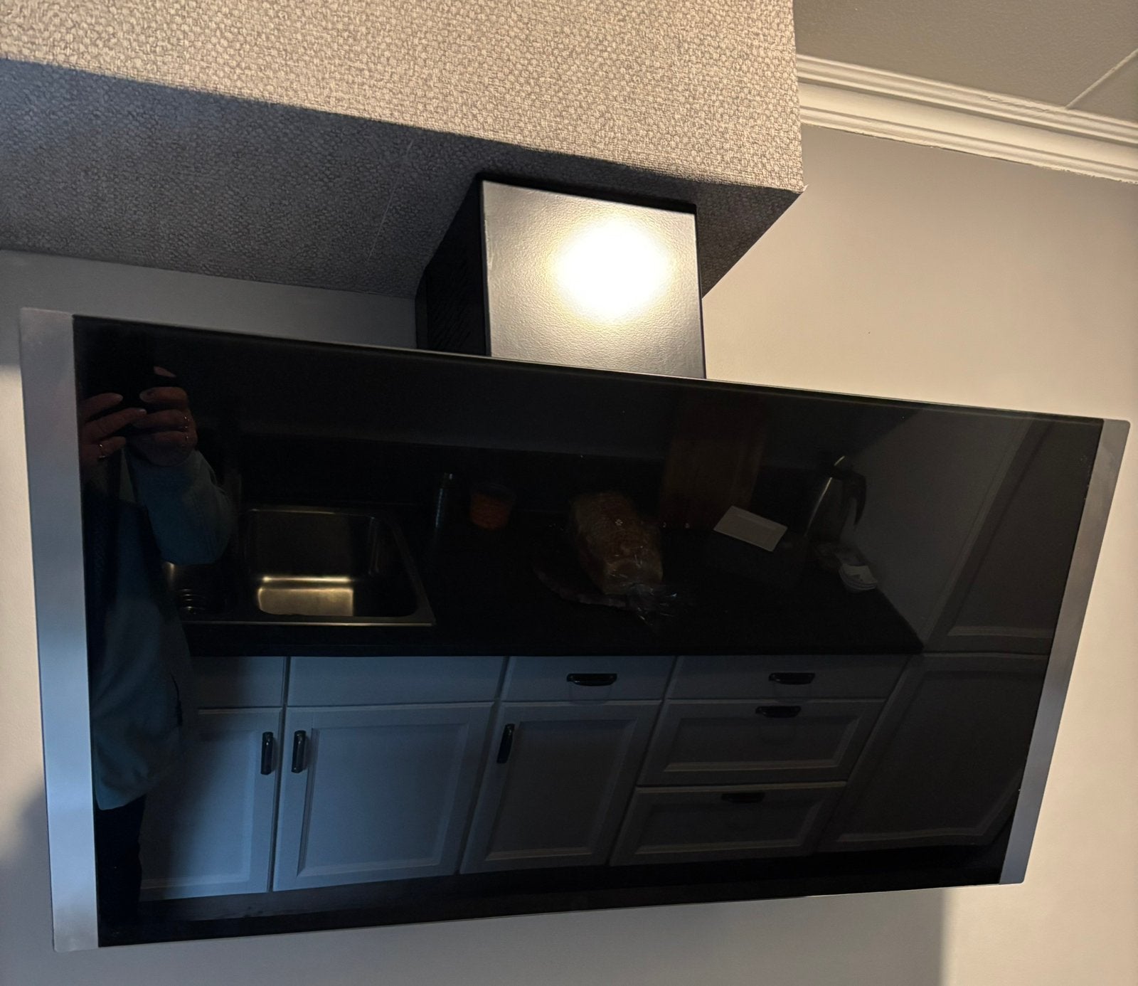 Afzuigkap 90cm breed zwart, Witgoed en Apparatuur, Ophalen, Gebruikt, Wandschouwkap, Vrijstaand