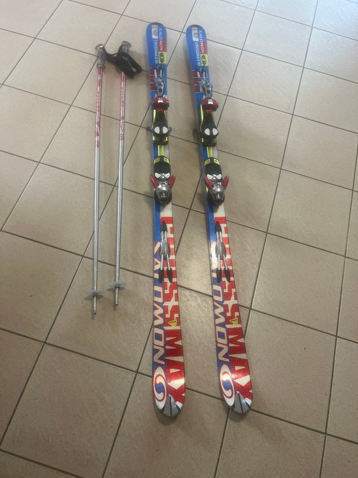 Salomon Crossmax 10 Ski's met stokken - 170 cm, Ophalen, 160 tot 180 cm, Gebruikt, Salomon