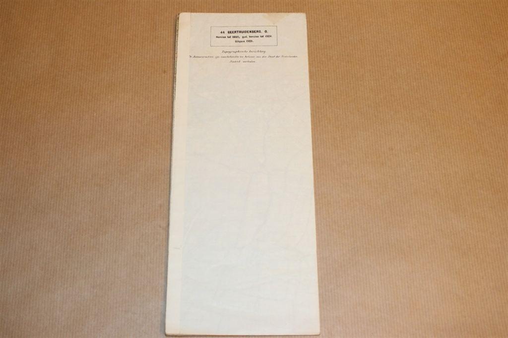 Oude topografische kaart - Geetruidenberg - 1925, Ophalen of Verzenden, 1800 tot 2000, Nederland, Landkaart