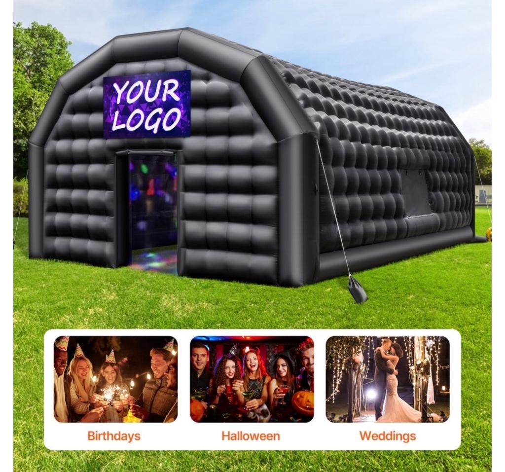 OPBLAASBARE PARTYTENT NIEUW IN DOOS DIVERSE MATEN WEG=WEG!, Ophalen, Opvouwbaar, Partytent, Nieuw