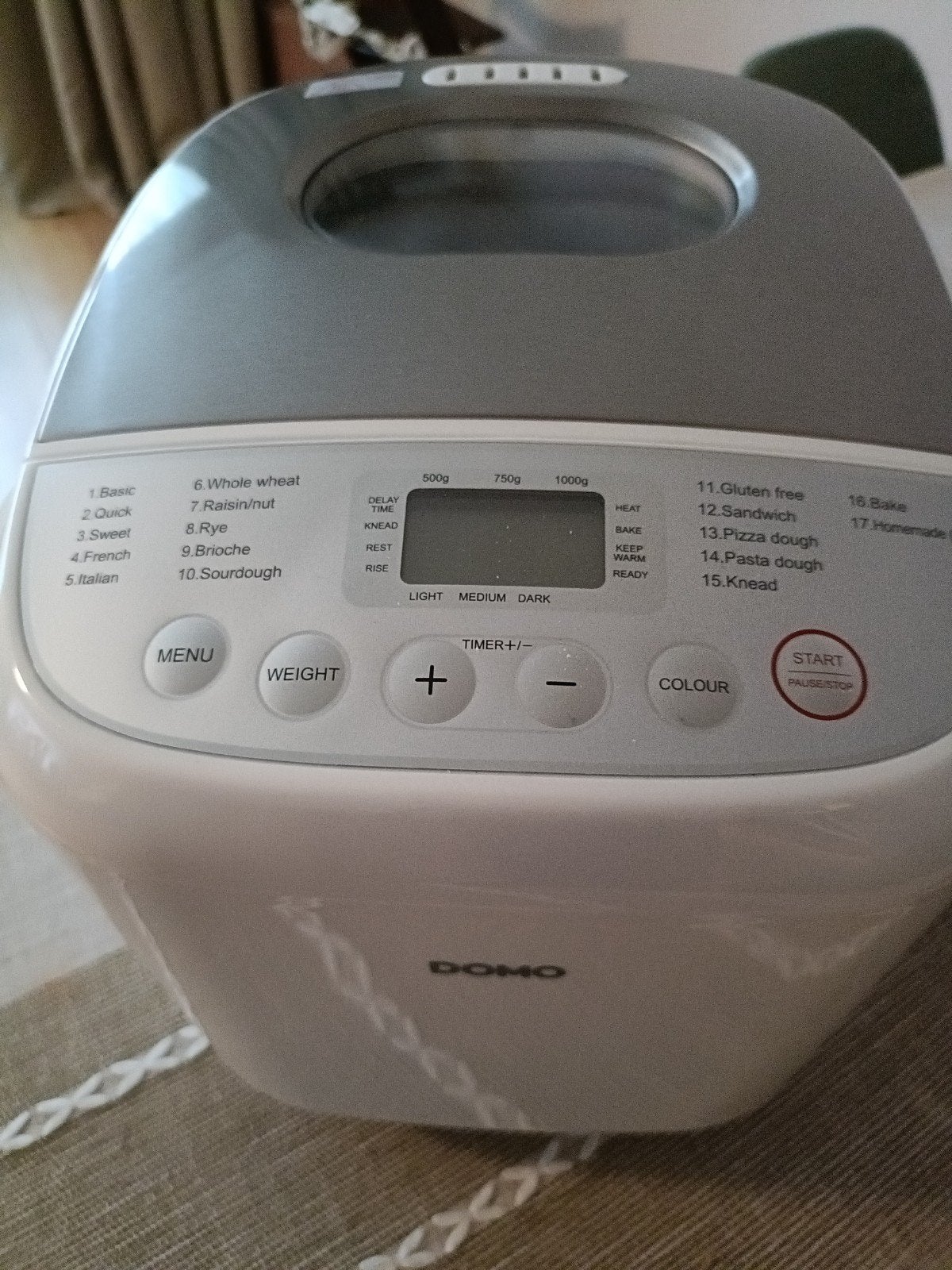 Domo B3976 Broodbakmachine, Ophalen, Zo goed als nieuw, Kijkvenster