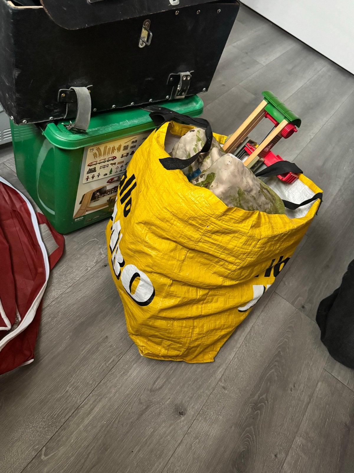 Brio Treinset met Speeltafel en Extra Onderdelen, Ophalen of Verzenden, Gebruikt, Jongen of Meisje