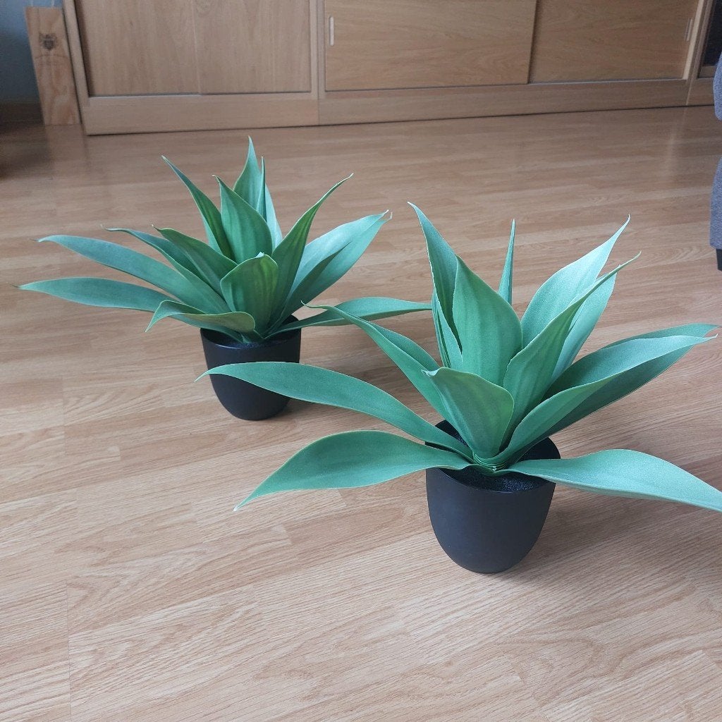 2xHome Accents Kunst-Agave,pot(33 cm)=7,50euro, Ophalen of Verzenden, Zo goed als nieuw
