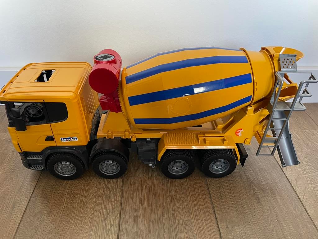 Bruder cementwagen, Ophalen, Gebruikt