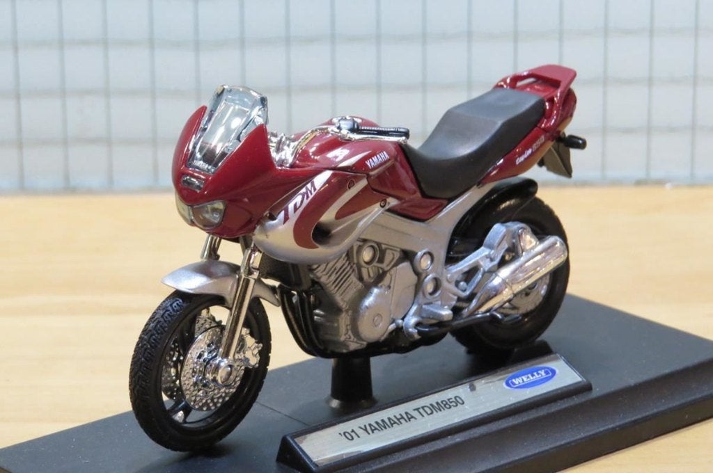 Yamaha TDM850 1:18 welly, Hobby en Vrije tijd, Modelauto's | 1:18, MayCheong, Nieuw, Ophalen of Verzenden, Motor