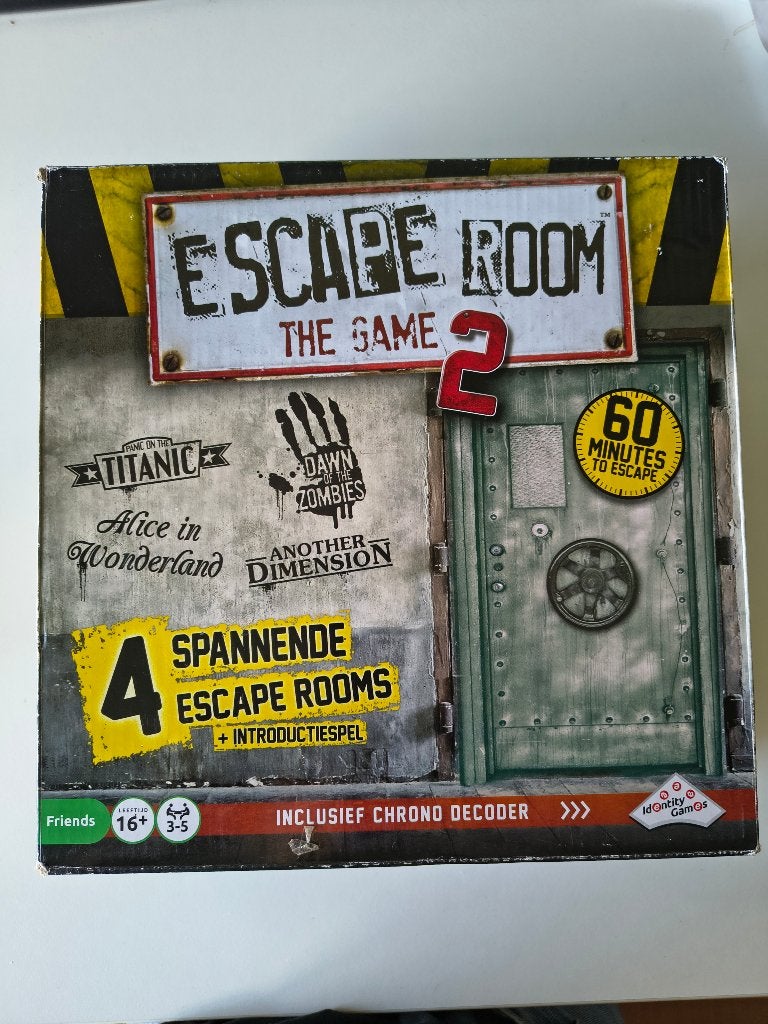 Escape Room The Game 2, Hobby en Vrije tijd, Gezelschapsspellen | Bordspellen, Ophalen of Verzenden, Zo goed als nieuw, Identity Games International BV