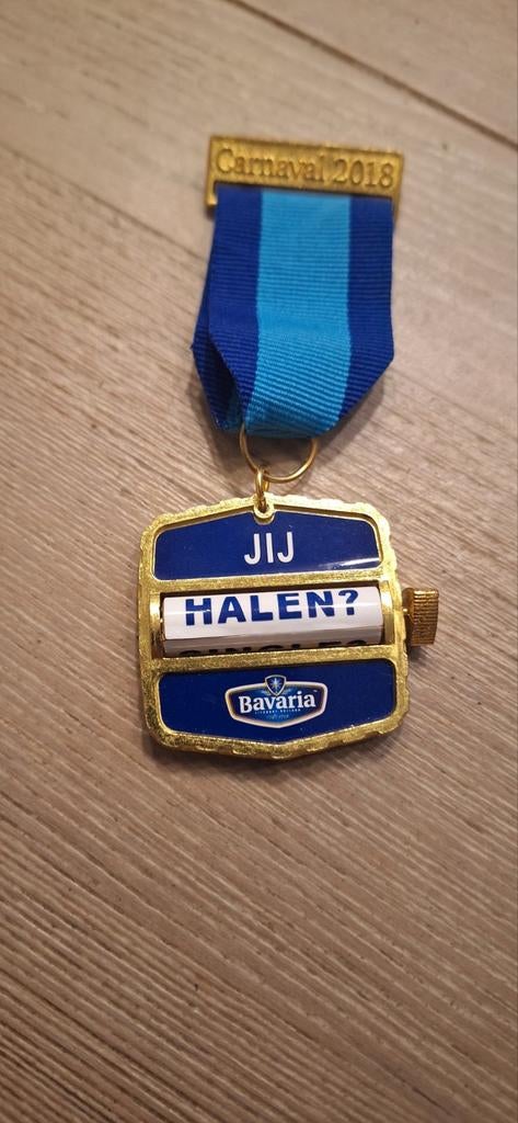Bavaria carnaval medaille, Ophalen of Verzenden, Zo goed als nieuw, Reclamebord, Plaat of Schild, Bavaria
