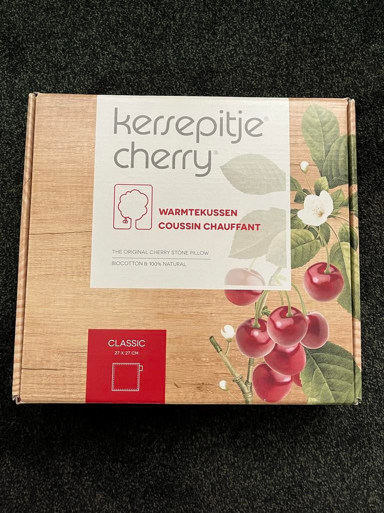 Kersepitje Cherry Warmtekussen - Biokatoen & 100% Natuurlijk, Sport en Fitness, Gezondheidsproducten en Wellness, Ophalen of Verzenden