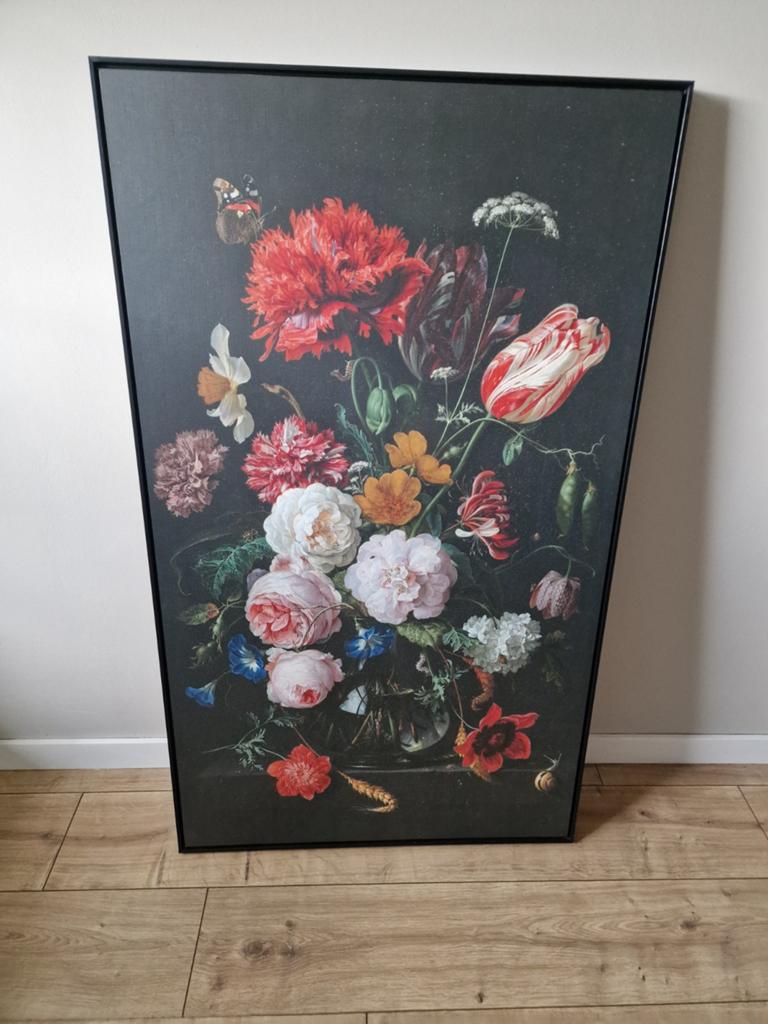 Schilderij bloemen, Huis en Inrichting, Woonaccessoires | Schilderijen, Tekeningen en Foto's, Ophalen, Zo goed als nieuw, Schilderij
