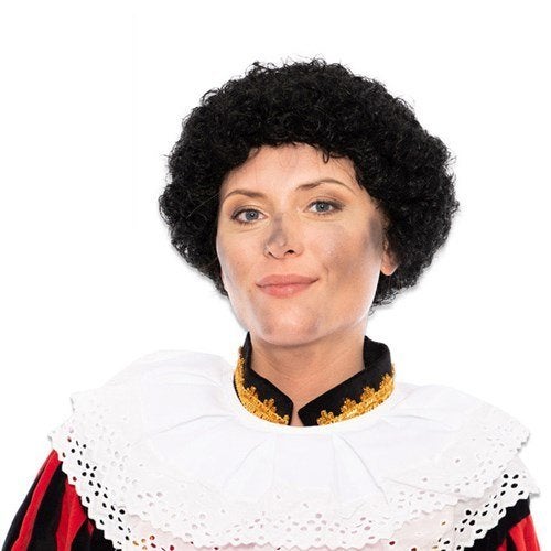 Luxe zwarte Pietenpruik, Ophalen of Verzenden, Nieuw