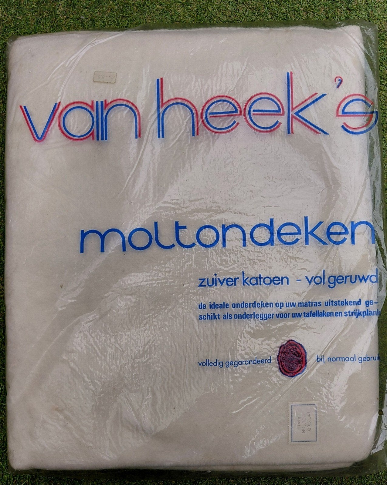 Van Heek's Moltondeken - Zuiver Katoen 120x180, Eenpersoons, Wit, Katoen, Nieuw