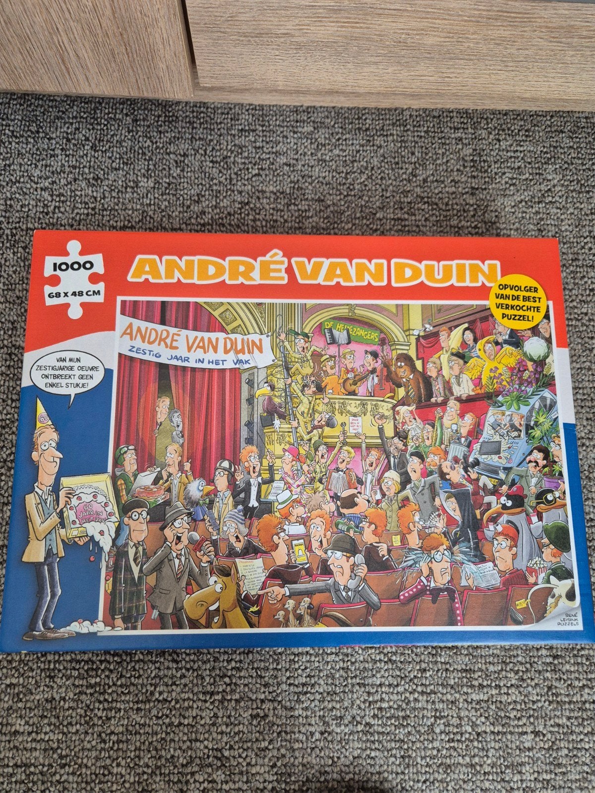 André van Duin puzzel, Ophalen, 500 t/m 1500 stukjes, Zo goed als nieuw, Legpuzzel