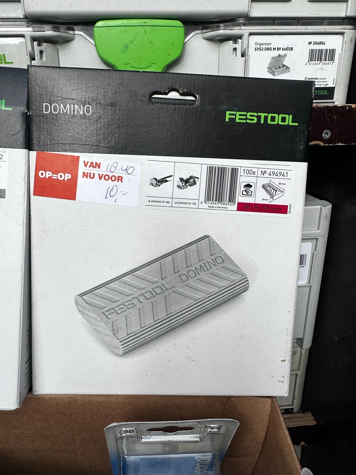Festool Domino deuvels 8x50mm, Ophalen of Verzenden, Nieuw, Overige typen, Festool