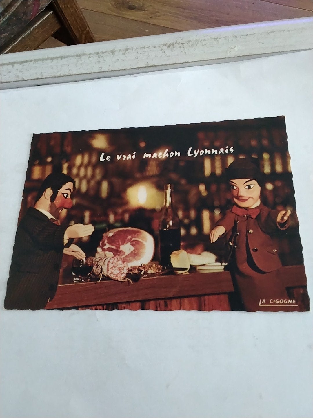 Vintage kaart Lyon - Le Vrai Machon Lyonnais 1968/ poppen, Ophalen of Verzenden