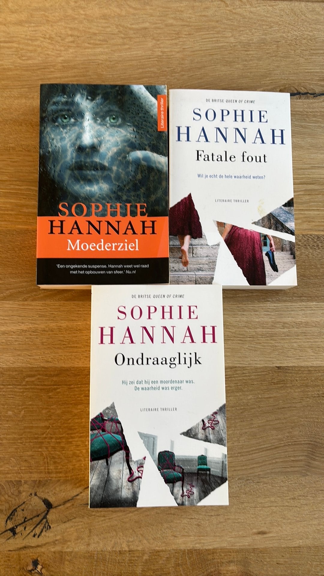 Sophie Hannah - verschillende literaire thrillers, Ophalen of Verzenden, Zo goed als nieuw