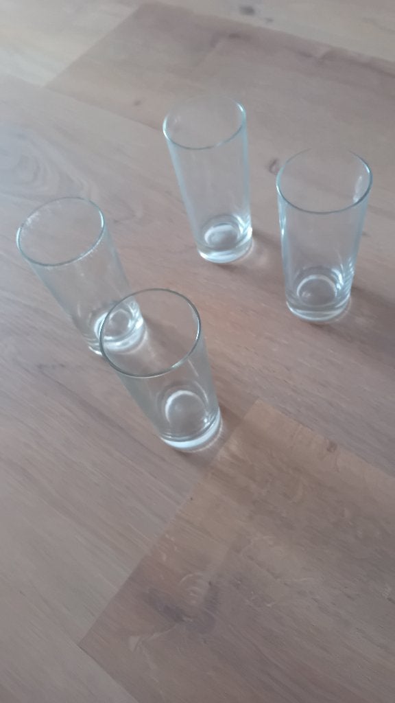 Limonade glazen 4 stuks nieuw, Glas of Glazen, Nieuw, Ophalen of Verzenden, Glas