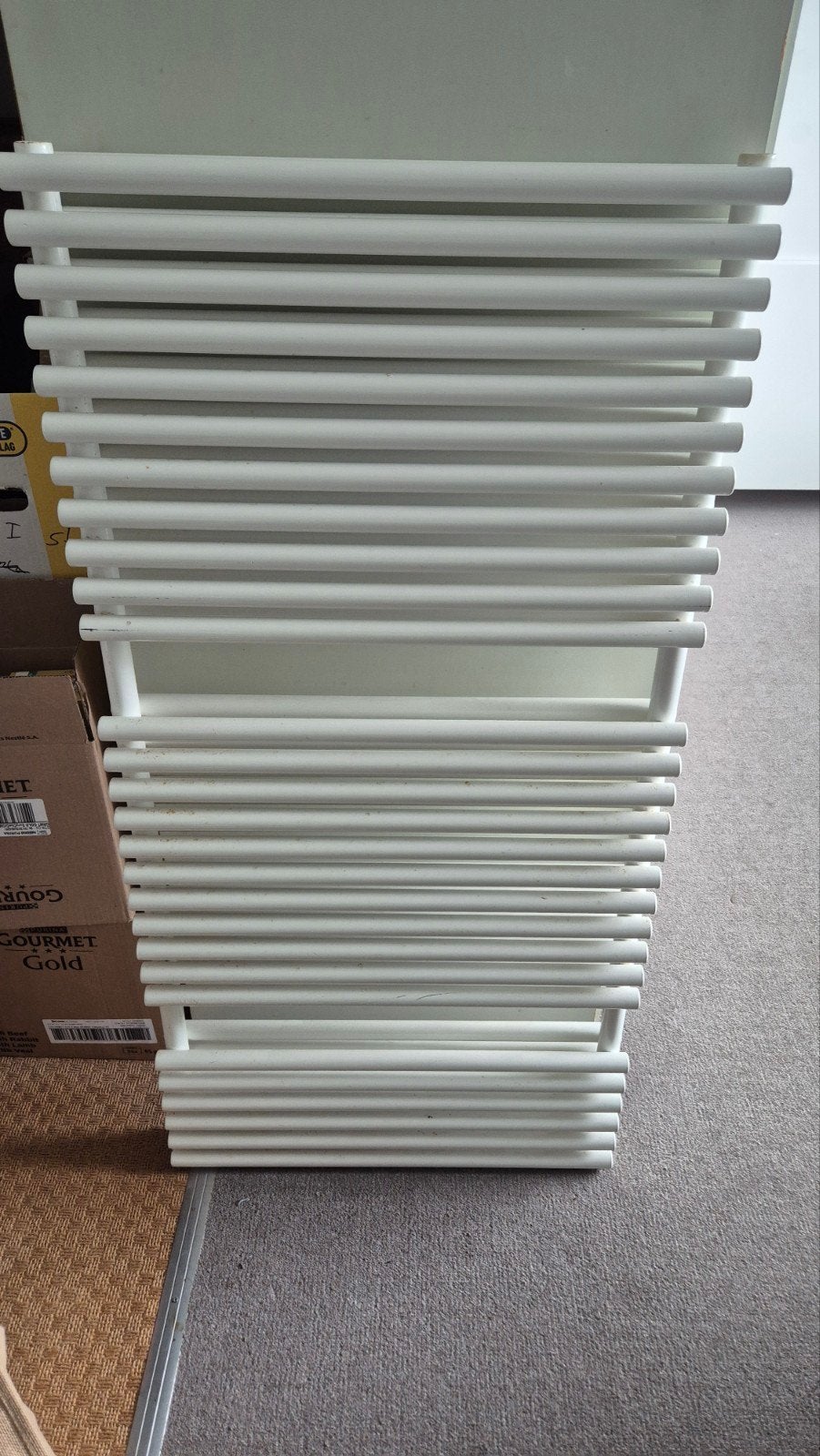 Witte handdoekradiator, 120x60 cm, Ophalen, Gebruikt, Radiator, 60 tot 150 cm