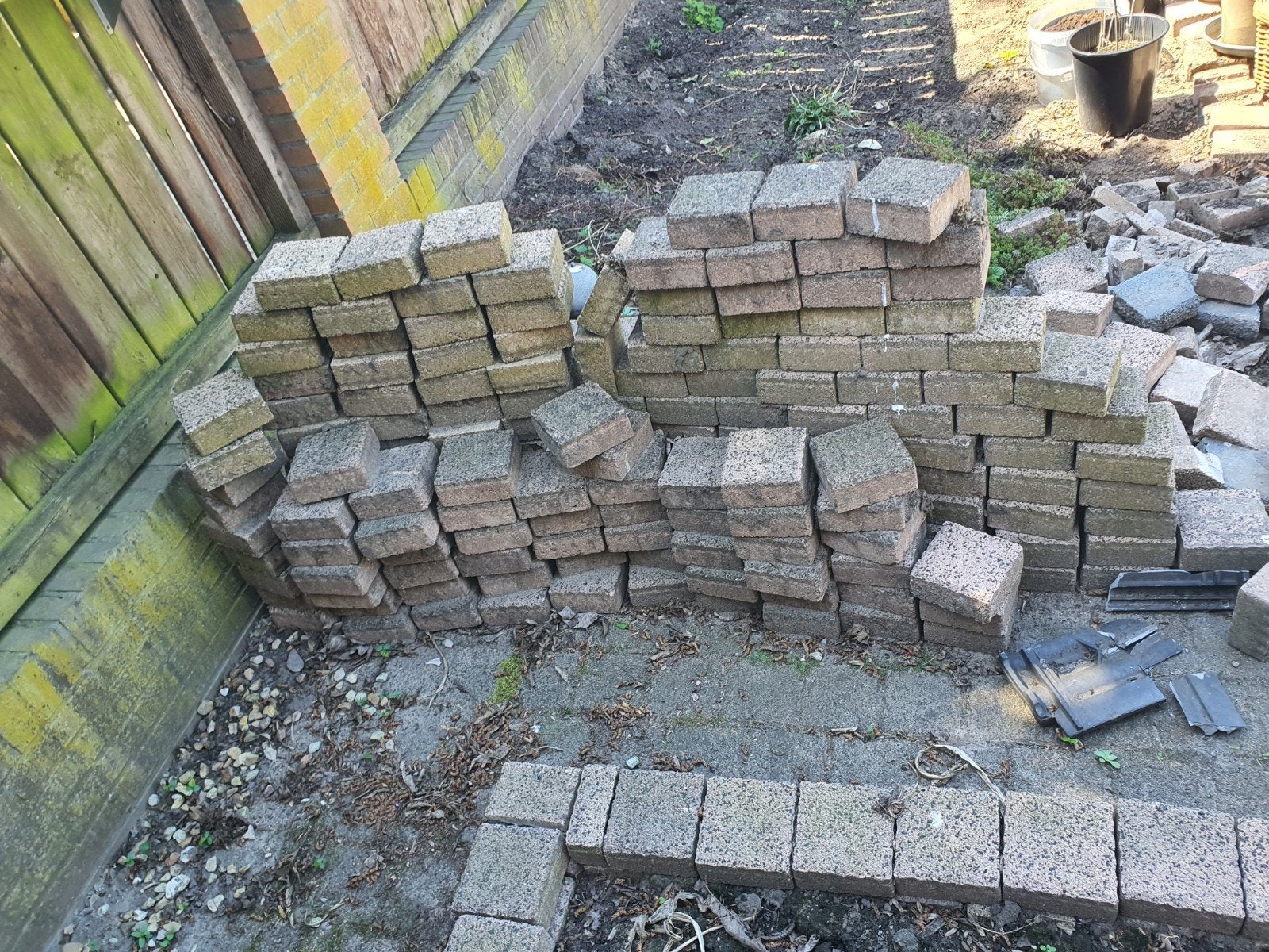 betonklinkers voor tuin of oprit, Tuin en Terras, Tegels en Klinkers, Ophalen, Beton, Klinkers