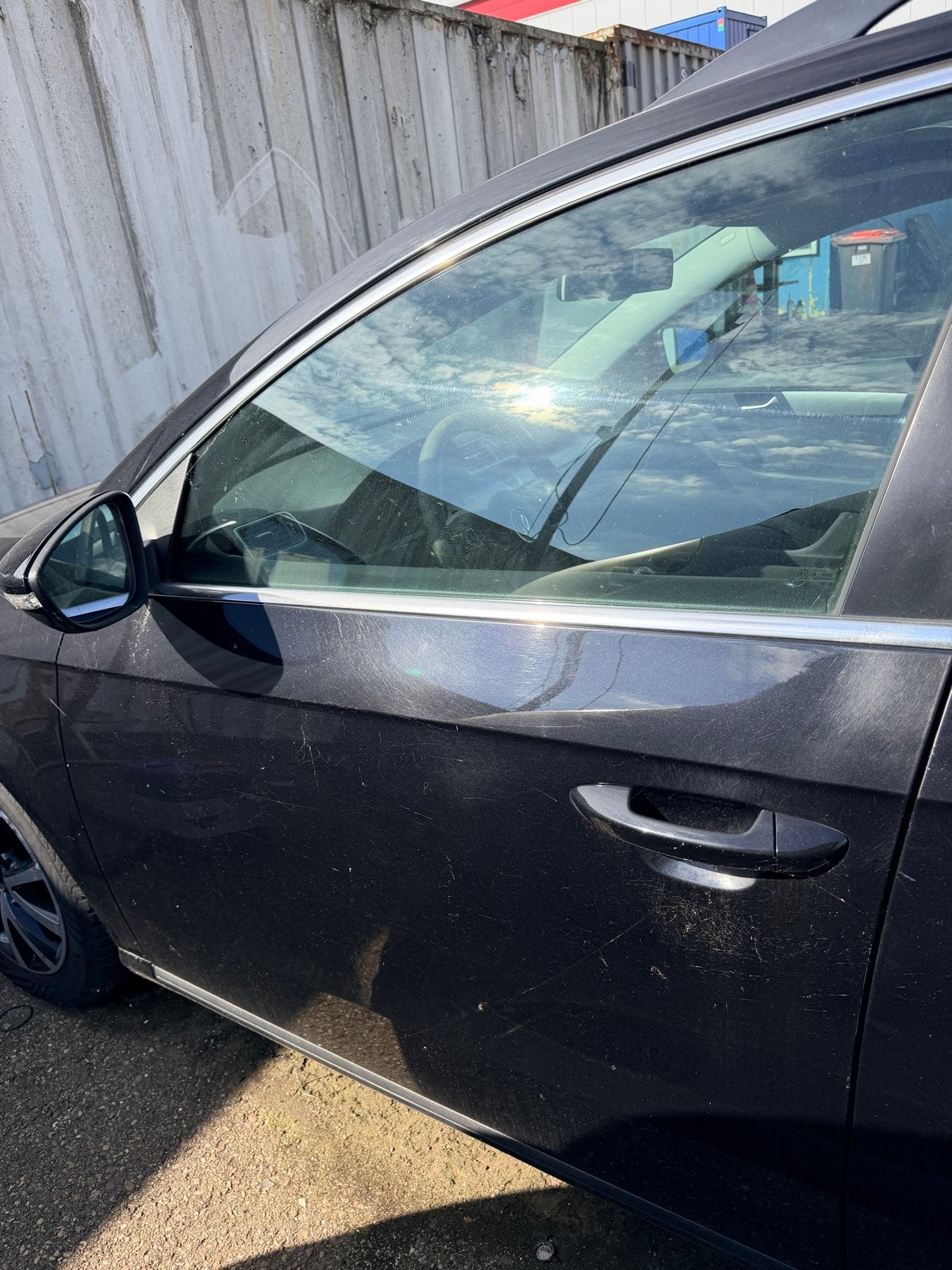 Deur links voor VW Passat station 2014 zwart LC9X, Auto-onderdelen, Ophalen, Gebruikt, Volkswagen, Voor