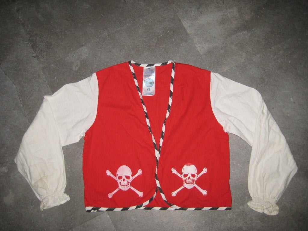 Verkleedkleren piraten vestje maat 152, Ophalen of Verzenden, Gebruikt, 146 t/m 152, Jongen