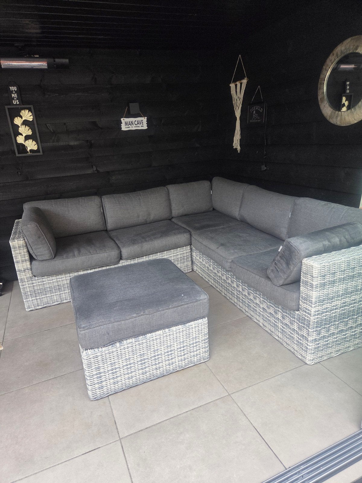 tuinset loungeset intratuin, Ophalen, Gebruikt, Kunststof, Loungeset