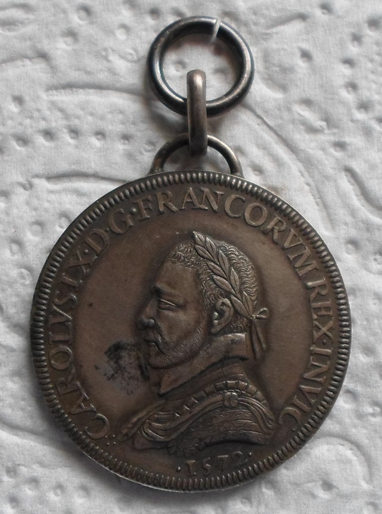 Karel IX van Frankrijk en Elisabeth van Oostenrijk 1572., Verzenden, Zilver, Buitenland