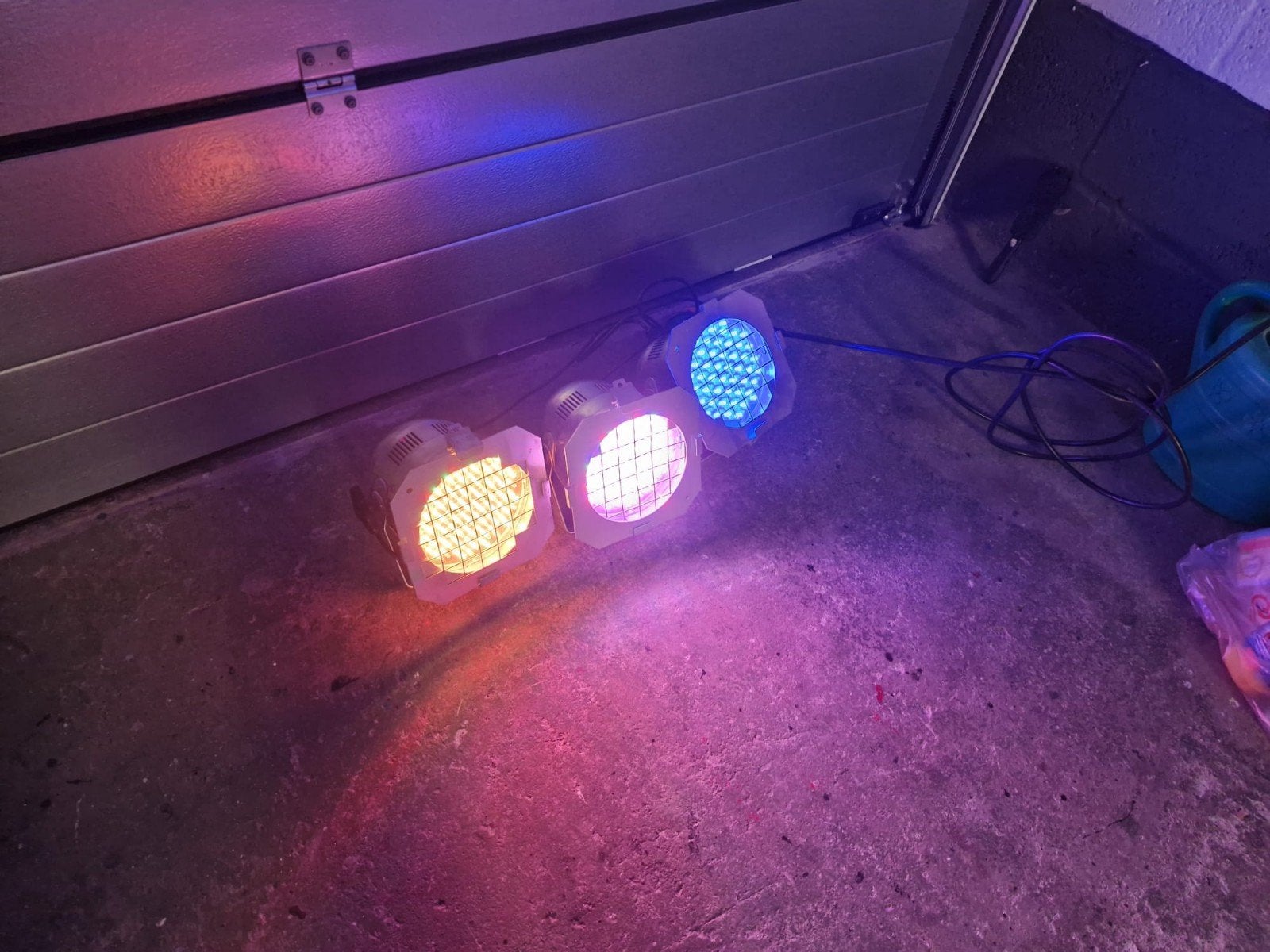 3 Led Par 56RGB Lampen, Ophalen of Verzenden, Gebruikt, Licht, Geluidgestuurd