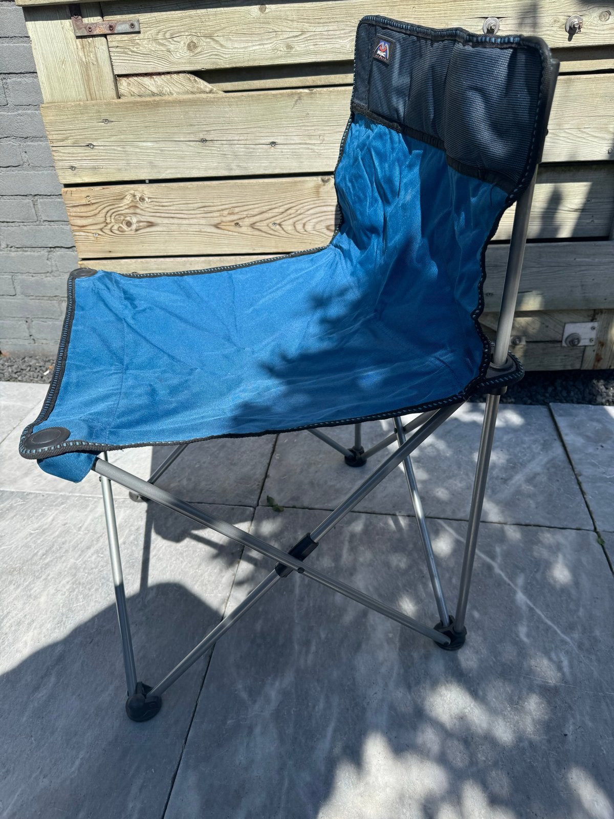 Opvouwbare campingstoel - Blauw, Ophalen of Verzenden, Gebruikt, Campingstoel