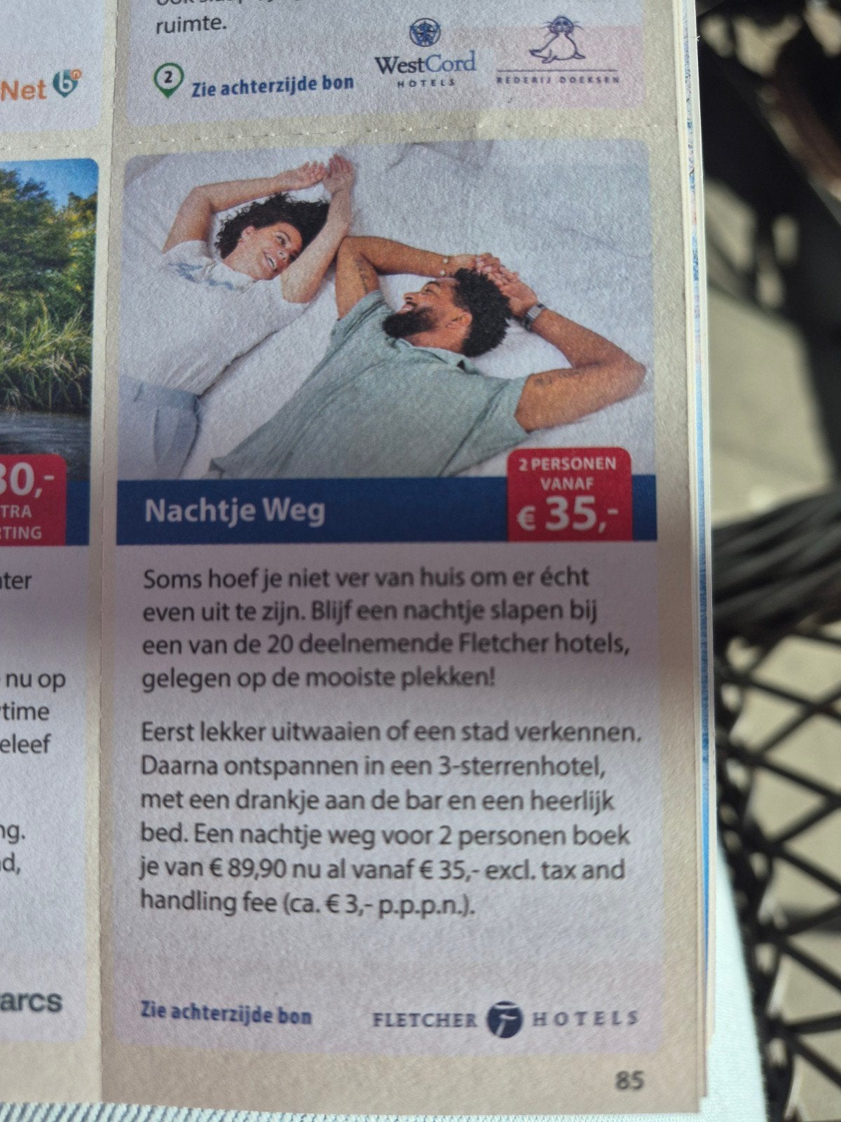 Nachtjeweg, Eén persoon, Kortingsbon
