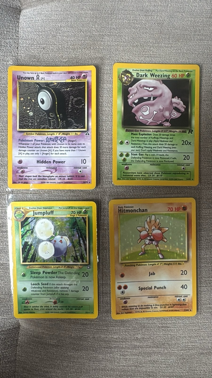 8 vinatge holos uit de wotc 99, Hobby en Vrije tijd, Verzamelkaartspellen | Pokémon, Ophalen of Verzenden, Meerdere kaarten