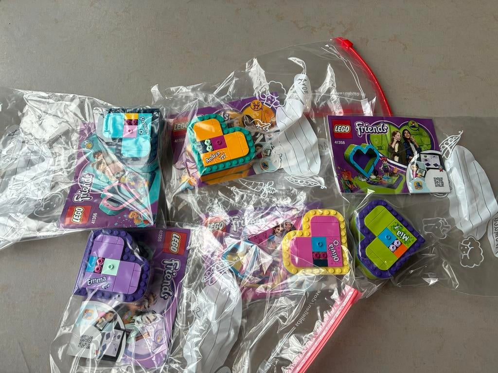 Lego Friends 41358 5 Hartvormige Doosjes, Ophalen of Verzenden, Zo goed als nieuw, Complete set, Lego