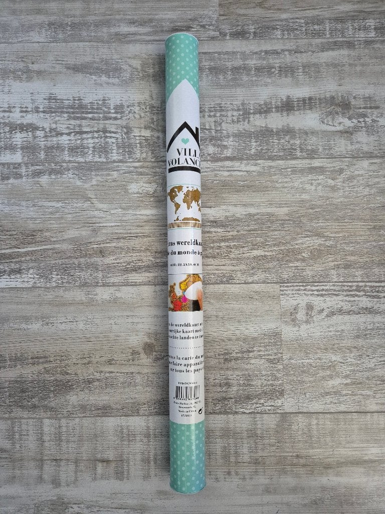 Kras wereldkaart - NIEUW - scratchmap, 82 cm, Nieuw, Ophalen of Verzenden, Overige typen