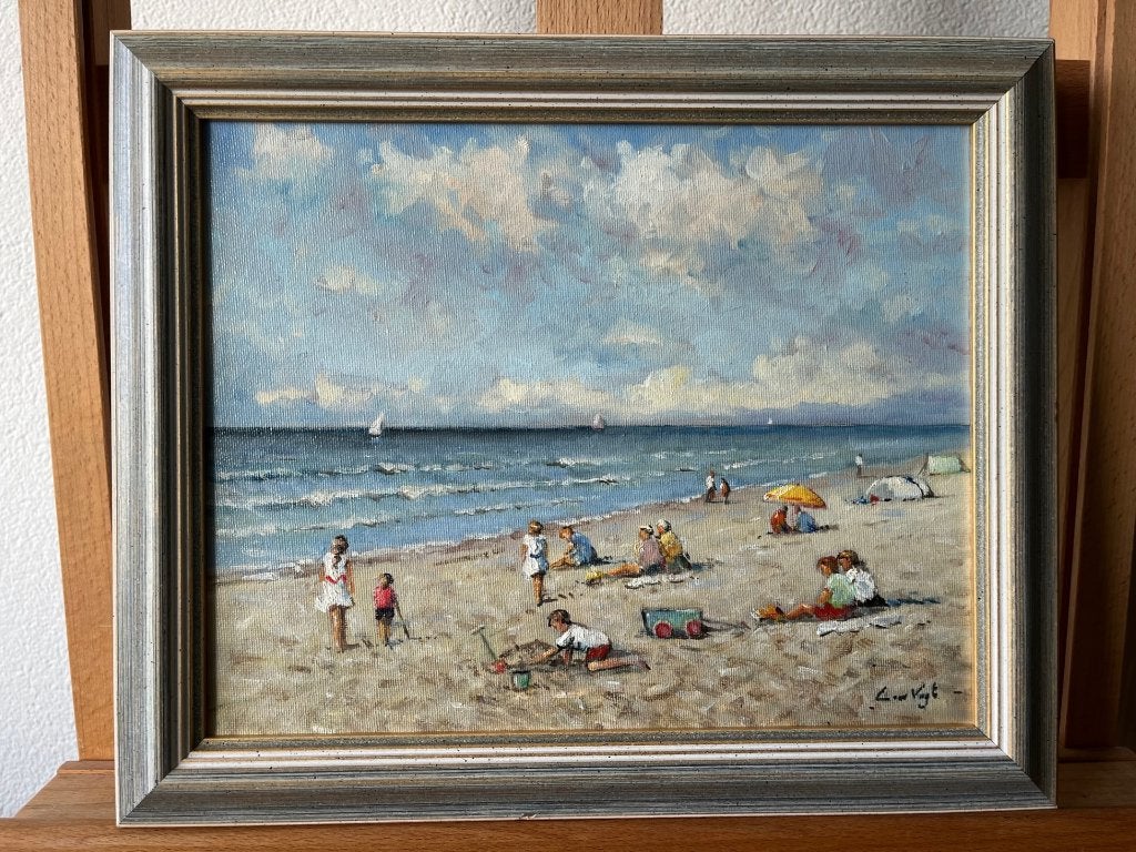 Leen van Vugt, dagje aan het strand, Ophalen