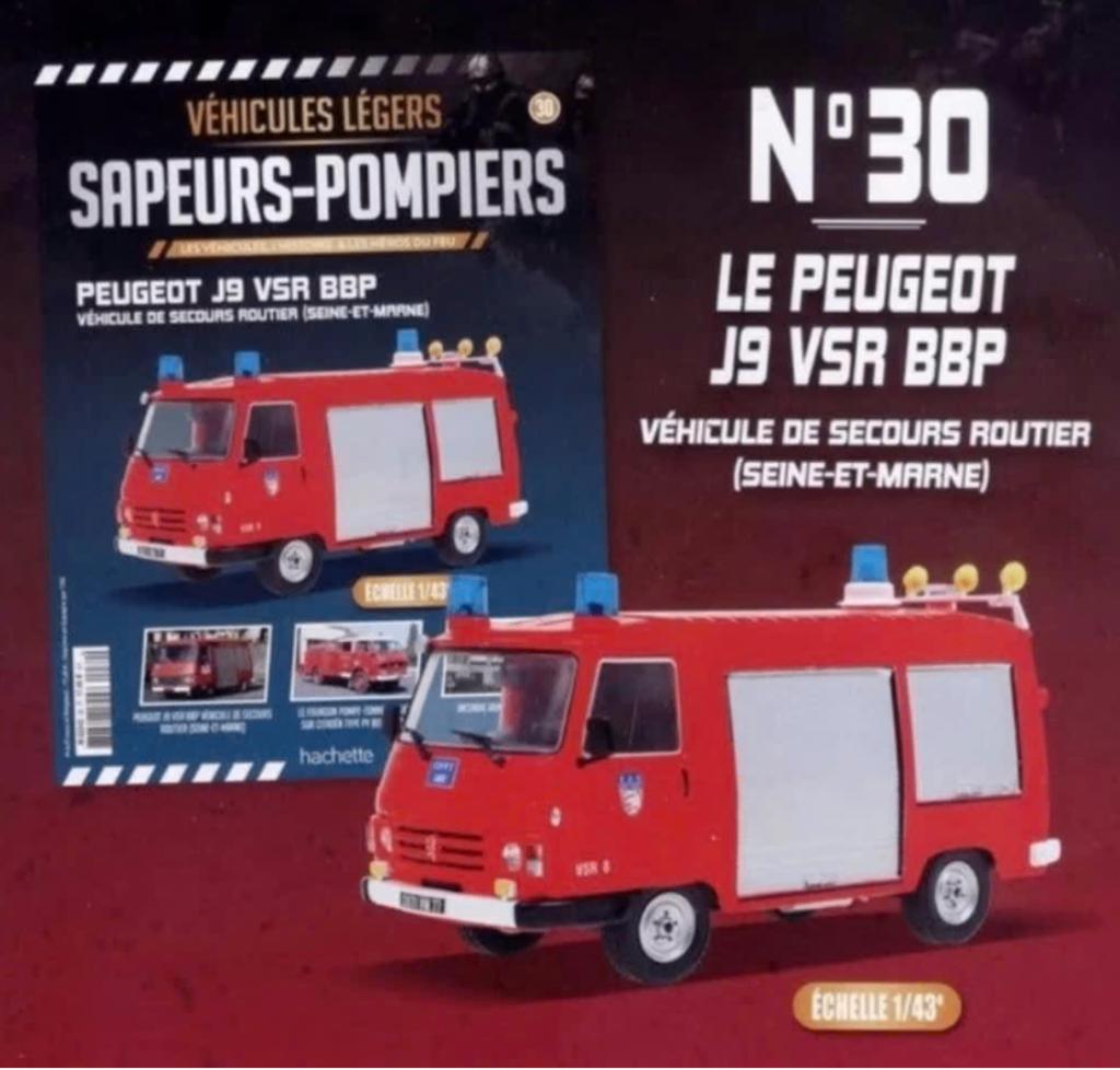 Peugeot J9 VSR BBP Seine et Marne schaal BRANDWEER 1/43 # 30, Hobby en Vrije tijd, Modelauto's | 1:43, Verzenden, Nieuw, Bus of Vrachtwagen
