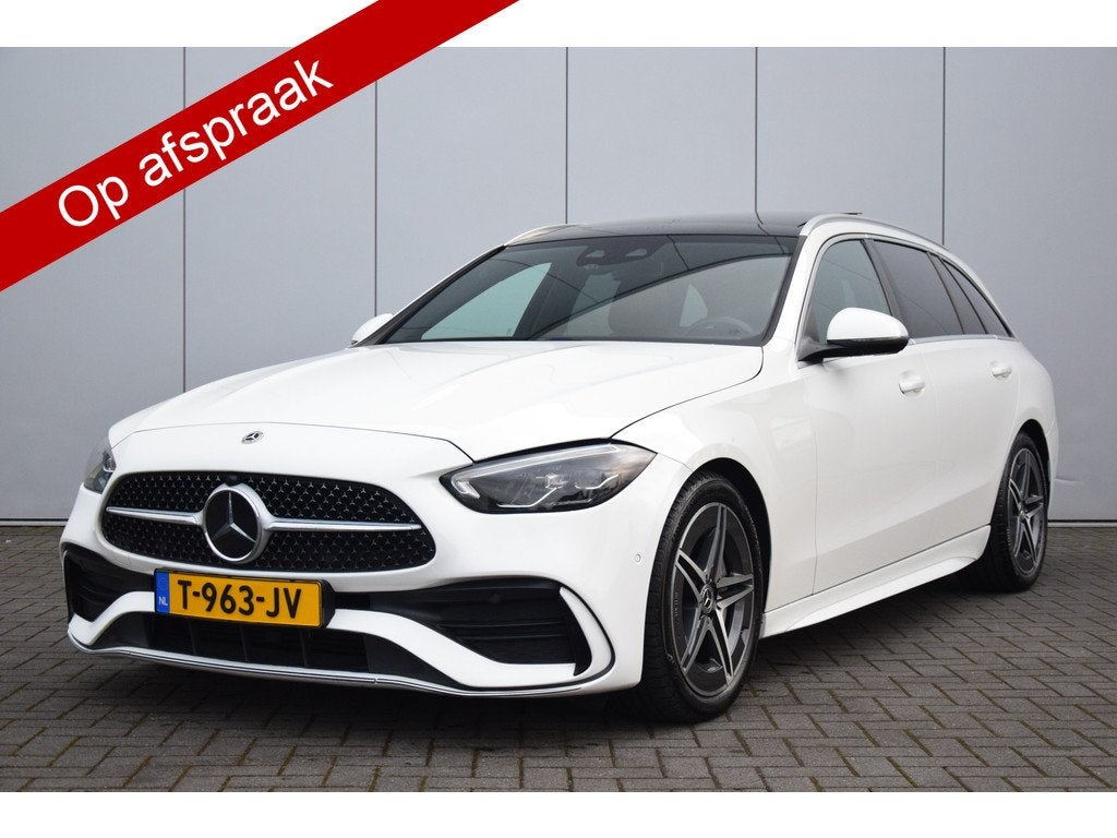 Mercedes-Benz C-Klasse Estate 300 d AMG Line Pano/Dak HU Bur, Auto's, Mercedes-Benz, Automaat, Achterwielaandrijving, Euro 6, Automatische klimaatregeling