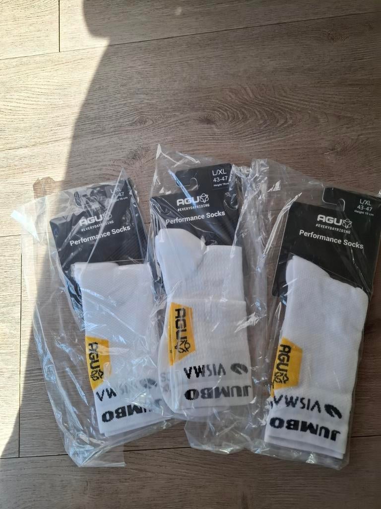 Jumbo visma sokken nieuw maat 43/47, Fietsen en Brommers, Fietsaccessoires | Fietskleding, Nieuw, Schoenen, Ophalen of Verzenden