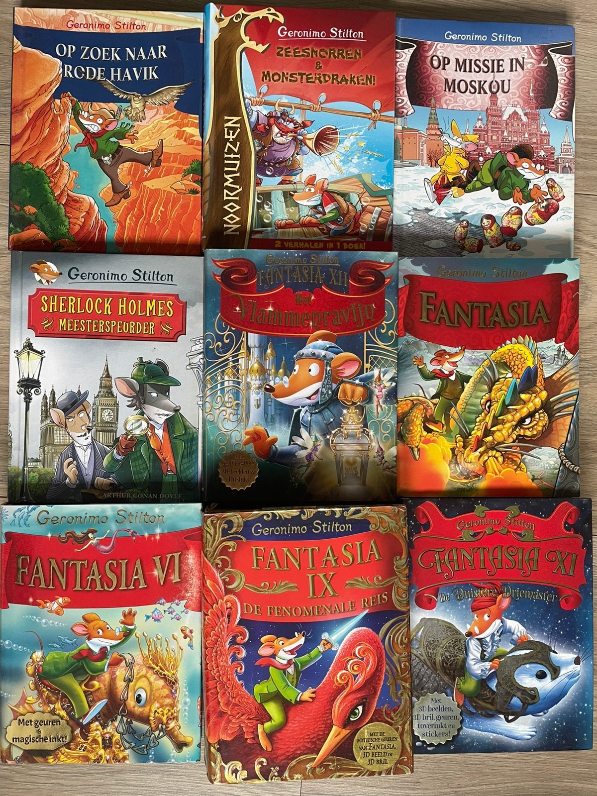 9x Geronimo Stilton – Fantasia boeken | Mooie set, Boeken, Meerdere comics, Ophalen, Gelezen, Europa