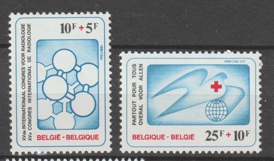 TSS Kavel 240339 België  pf minr 2058-2059 Rode Kruis, Ophalen, Postfris
